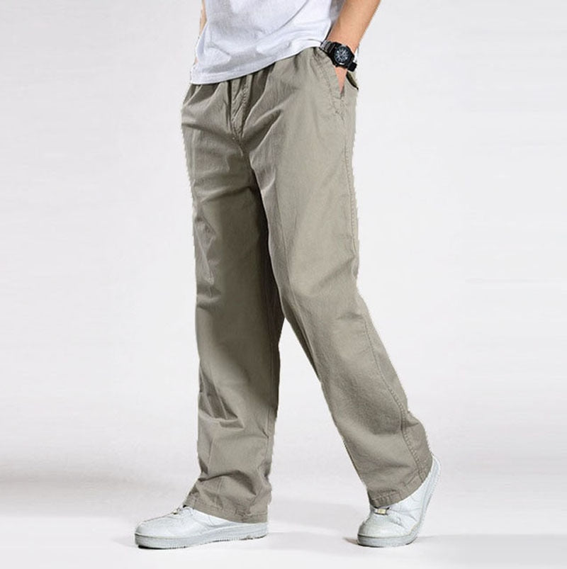 Brand Casual Pants men cargo pants cotton loose trousers mens pants overalls Multi Pocket Straight Joggers Homme 6XL