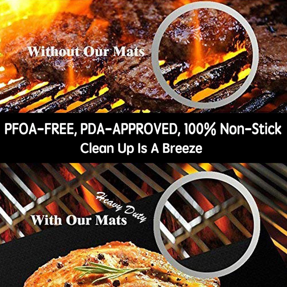 BBQ Grill Mat Barbecue Outdoor Baking Non-stick Pad Reusable Cooking Plate 40 * 33cm for Party PTFE Grill Mat Accessories