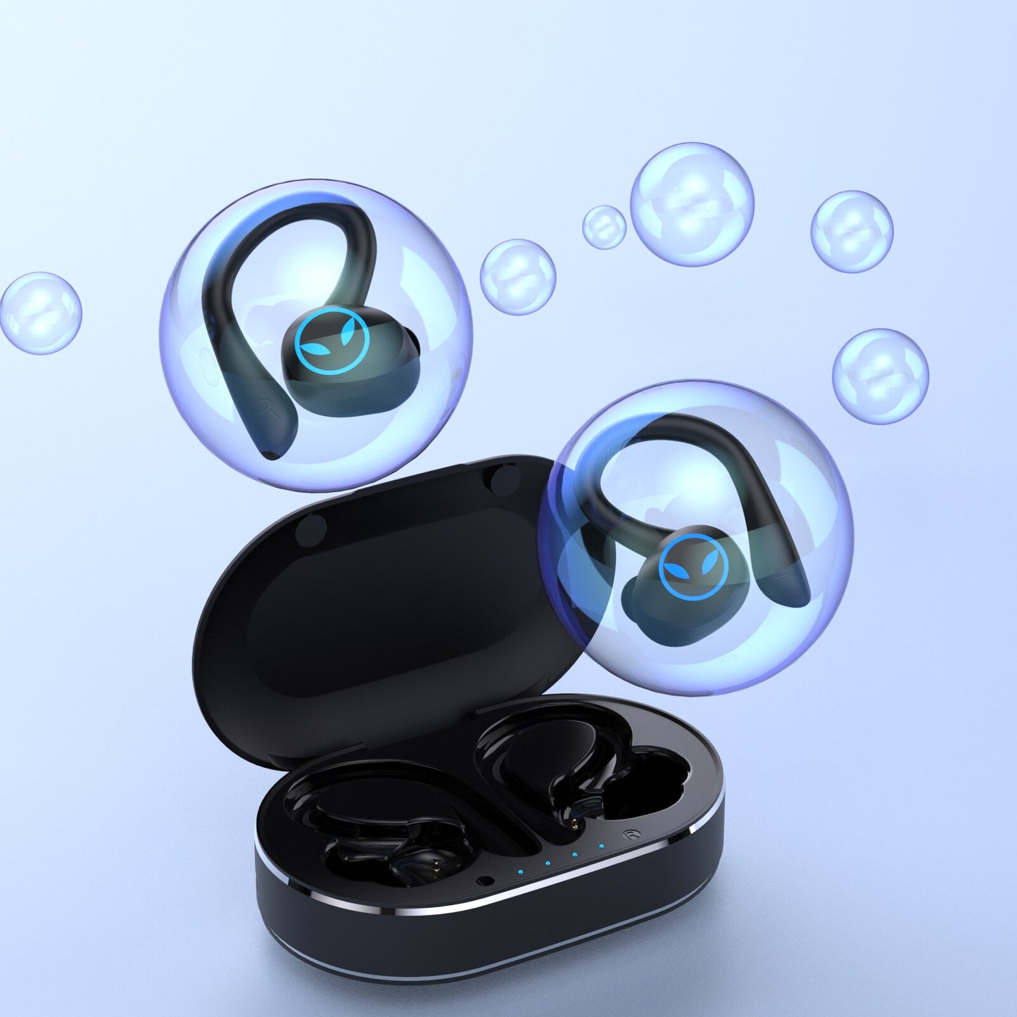 TWS Wireless Earphones Bluetooth-compatible Headphone 9D Stereo Sports Waterproof Earbuds Headsets With Microphone Charging Box