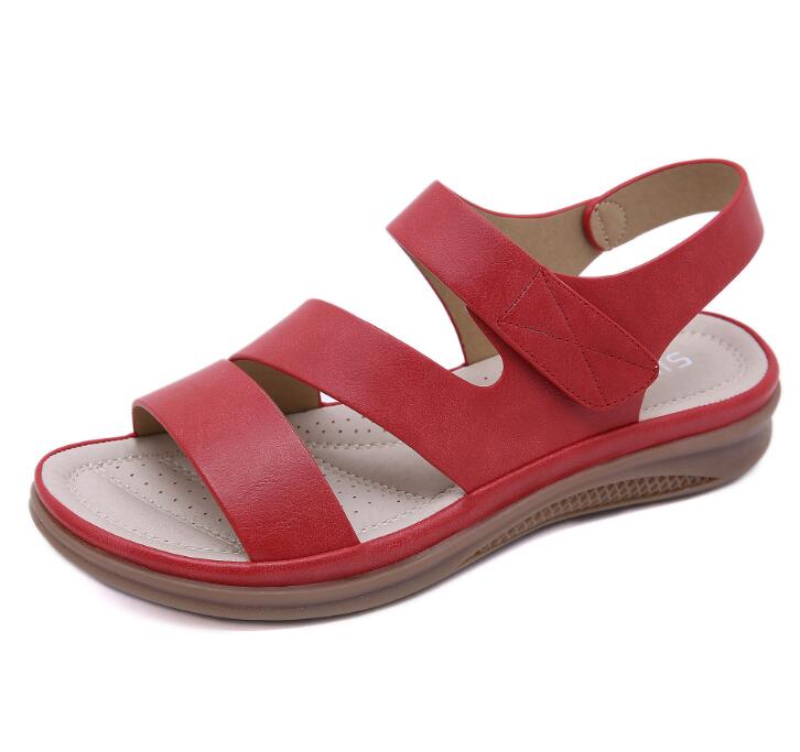 2020 Summer shoes women retro women&#39;s beach sandals round head slope comfortable lightweight sandals women&#39;s casual shoes hy710