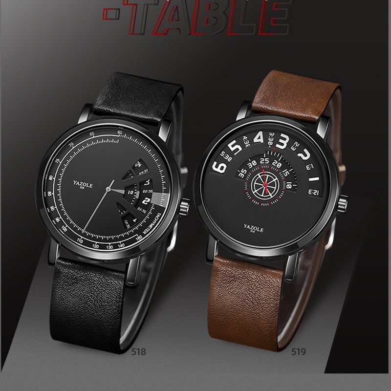 Fashion Watches Men YAZOLE Hot Sales Creative Design Wristwatch Waterproof Sport Watch Men Quartz Clock Men Relogio Masculino