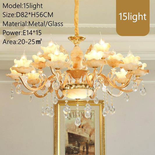 Modern Led Chandelier For Foyer Living room Diningroom Kitchen Lustre  6light-18light Led Ceiling Dolomite Chandelier Lighting