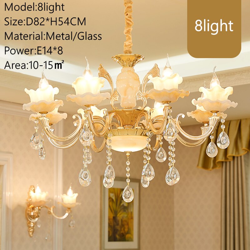 Modern Led Chandelier For Foyer Living room Diningroom Kitchen Lustre  6light-18light Led Ceiling Dolomite Chandelier Lighting