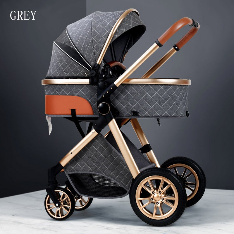 Fashion Baby Stroller 3 in 1 Baby Travel System Newborn Baby Cart Portable Pushchair Baby Cradel Infant Carrier Free Shipping