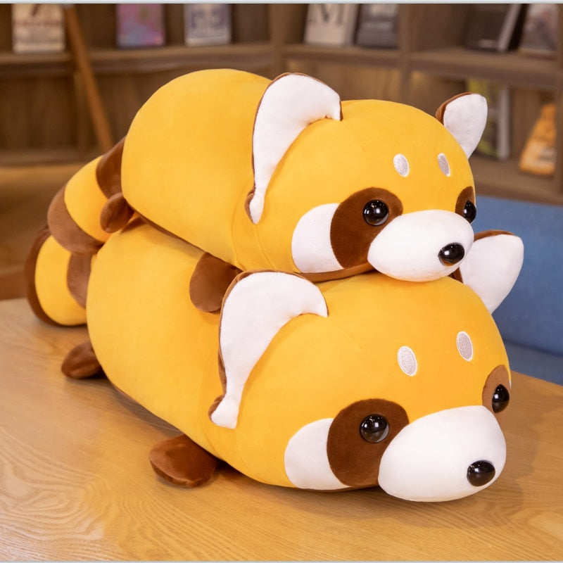 60-80cm Kawaii Raccoon Bear Plush Toys Stuffed Bear Animals Doll for Baby Children Birthday Gift Home Decor