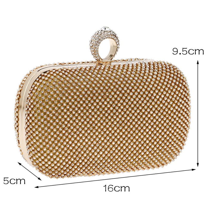 Evening Clutch Bags Diamond-Studded Evening Bag With Chain Shoulder Bag Women&#39;s Handbags Wallets Evening Bag For Wedding