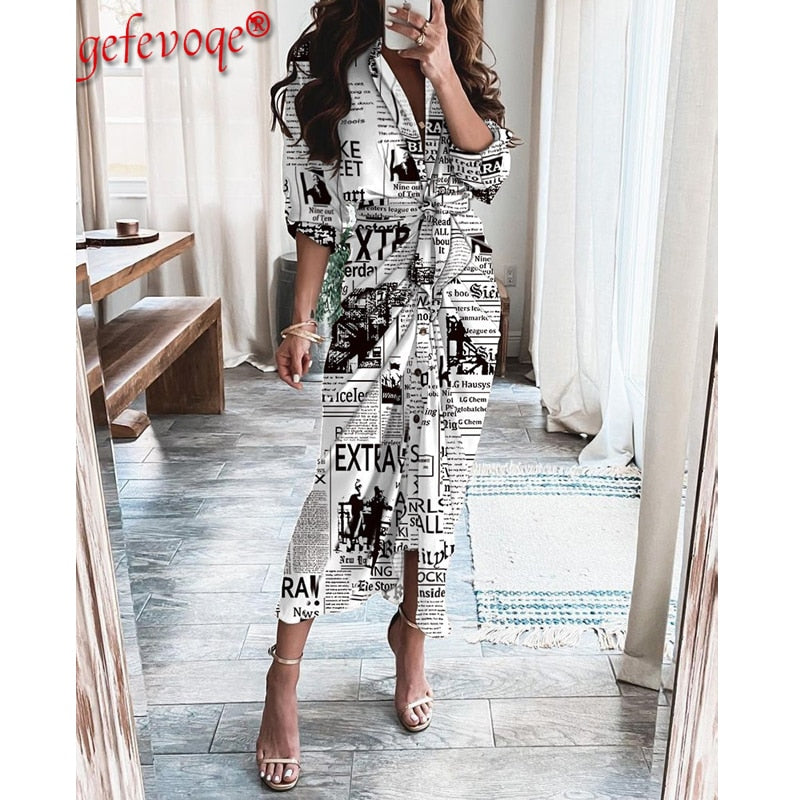 Striped Leopard Print Button Women&#39;s Dress Spring 2022 Elegantes Ankle Bandage Dress Half Sleeve Vintage Dress Shirt Beach Robe