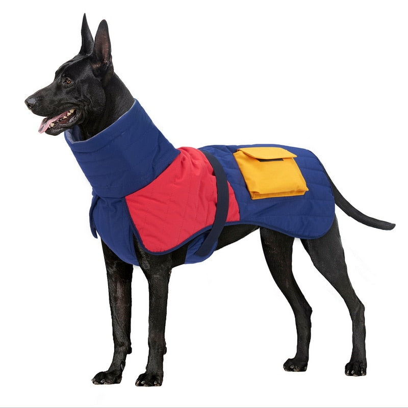 Clothes For Large Dogs Winter Warm Big Dog Vest Jacket Coat Waterproof Pet Dog Outfits French Bulldog Greyhound Doberman Clothes