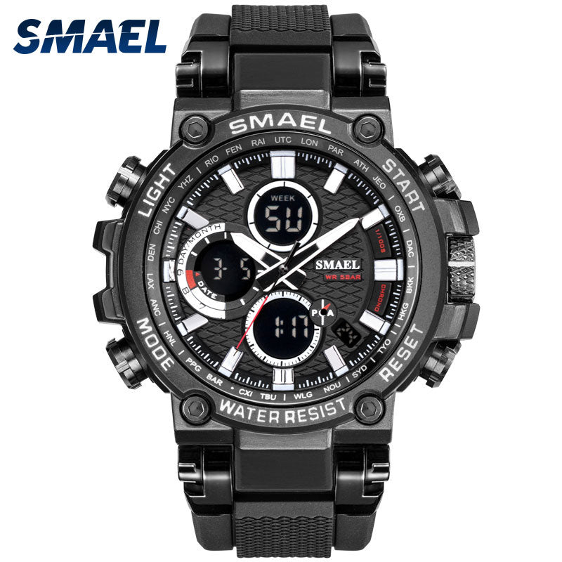 SMAEL Sports Men Watch Mens Analog Quartz Watches Man LED Digital Waterproof Military Wristwatch Male Clock Relogio Masculino