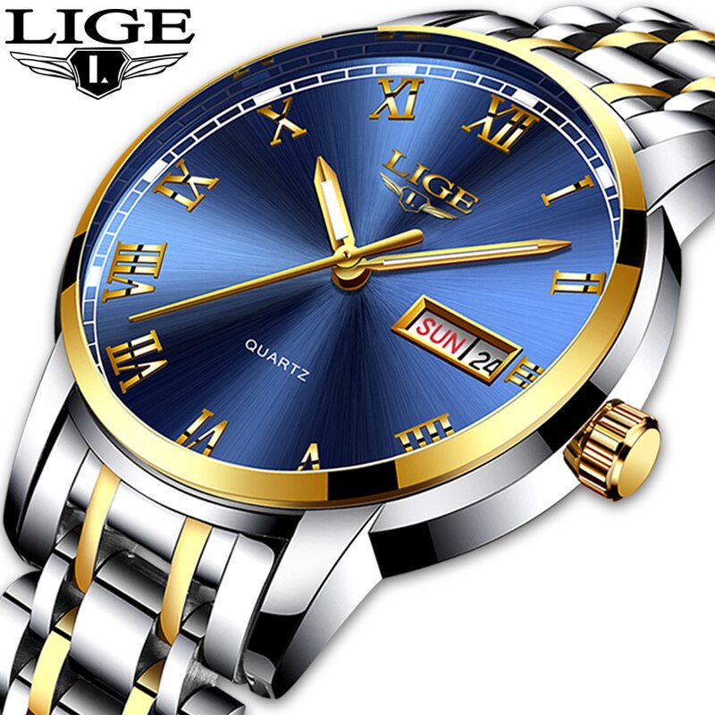 LIGE Japan Quartz Women&#39;s Watch Fashion Female Wristwatch Switzerland Luxury Brand reloj mujer Waterproof Women Bracelet Watch