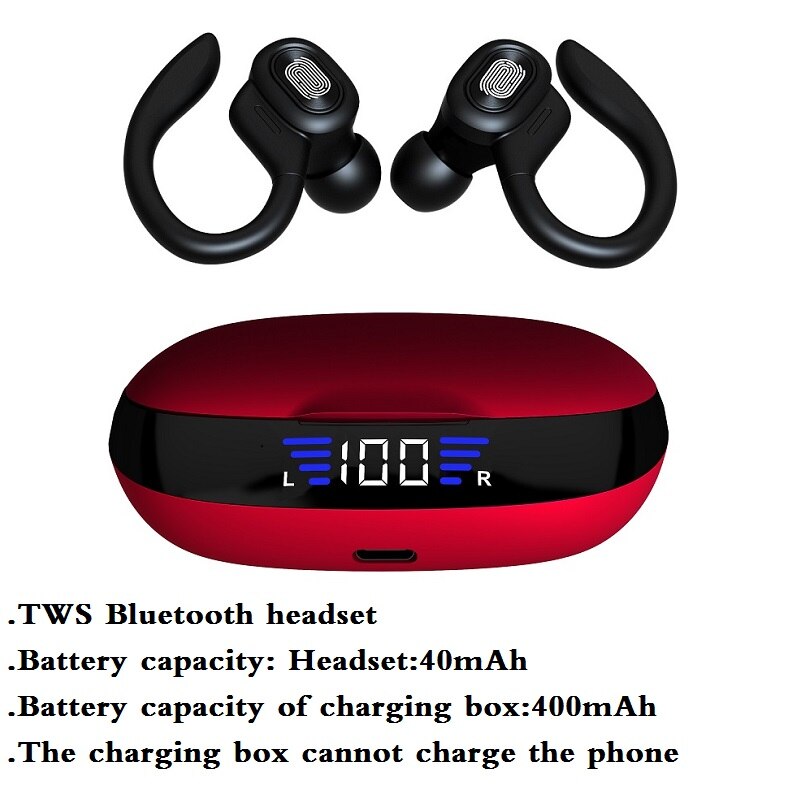 NEW TWS Earphone Wireless Bluetooth Headphones Sport Earbuds Gaming Headsets LED Power Display Music Earphones With Microphone