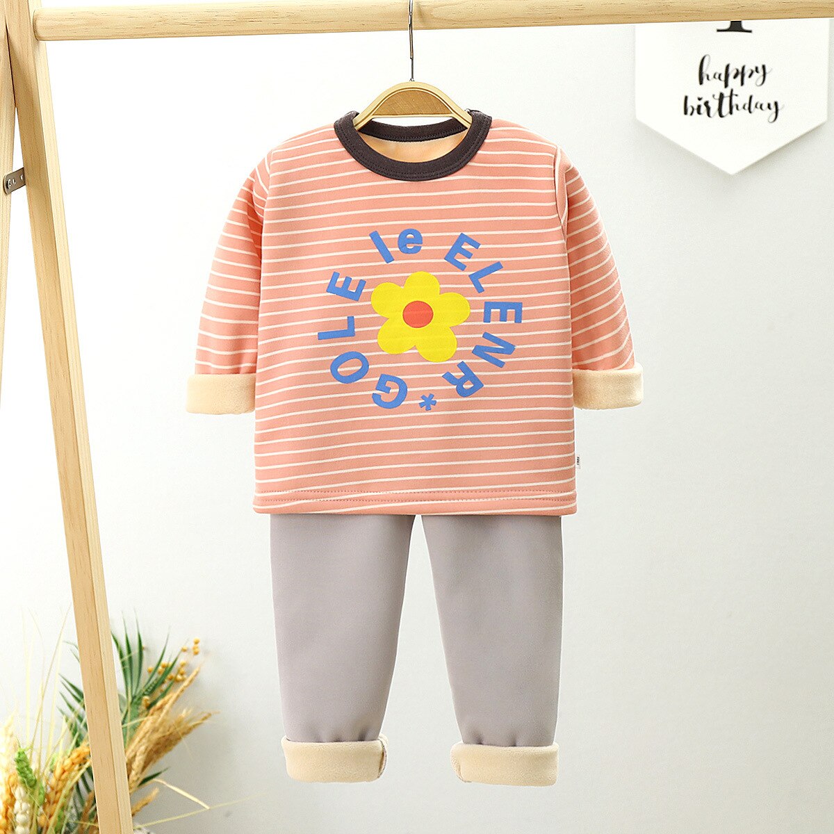 Kids Set Toddler Clothes Suits Boys Pajamas Set Children Wear Cotton Animals Spring Autumn Clothes Pants Girls Small Nightwear