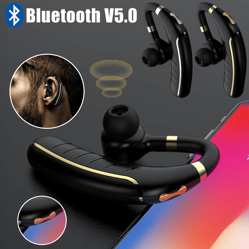 Hands-free Wireless Bluetooth Earphone Bluetooth Headset Headphones Earbud with Microphone Earphone Case for IPhone Xiaomi