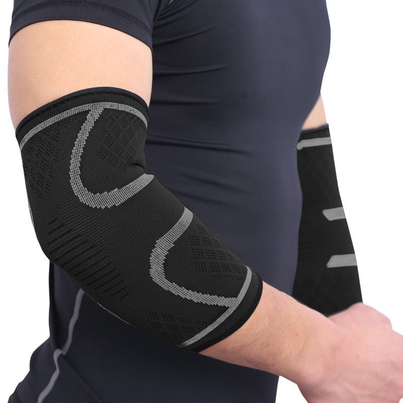 AOLIKES 1PCS Elbow Support Elastic Gym Sport Elbow Protective Pad Absorb Sweat Sport Basketball Arm Sleeve Elbow Brace