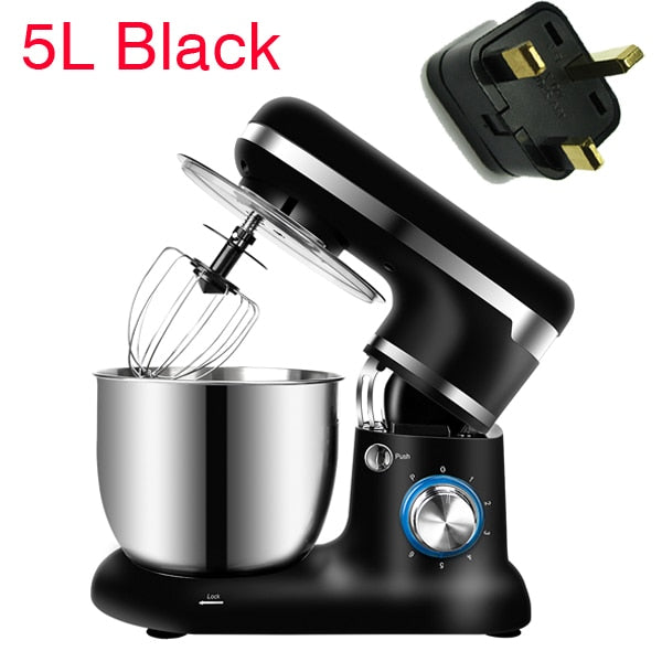 BioloMix Stand Mixer Stainless Steel Bowl 6-speed Kitchen Food Blender Cream Egg Whisk Cake Dough Kneader Bread Maker