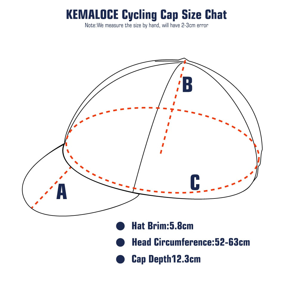 KEMALOCE Men Cycling Cap Anti-UV Summer Elastic Quick Dry Bike Cap 2022 White/Black/Blue Mesh Outdoor Breathable Cycling Hat