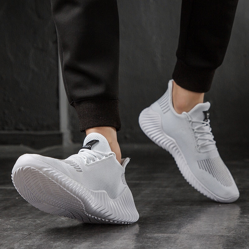 Mesh Men Shoes Breathable White Fashion Sneakers Men Original Casual Light Walking Big Size Man Tennis Shoe Zapatillas Hombre