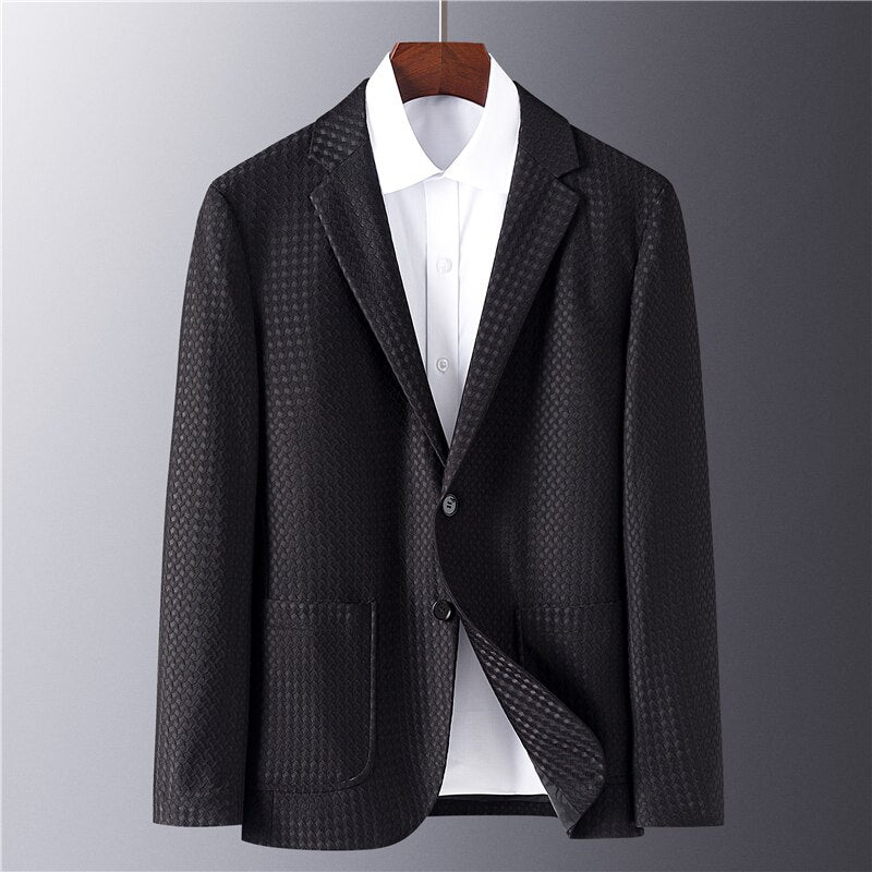 High End New Designer Brand Luxury Casual Fashion Elegant Slim Fit Smart Mens Blazer Suite Jacket Expensivet Mens Clothing 2022
