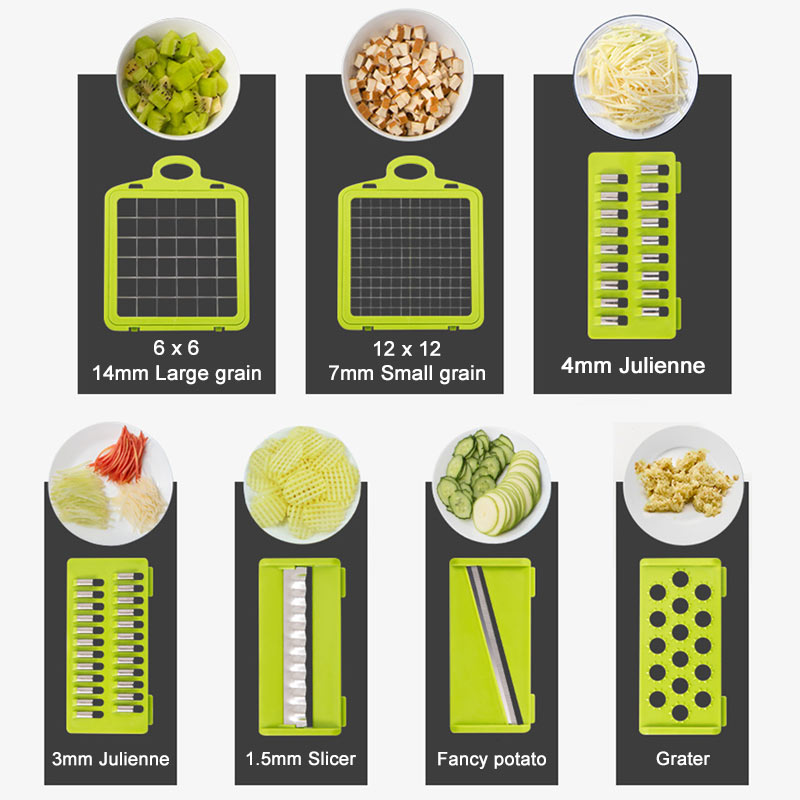 Vegetable Cutter Mandoline Slicer Fruits Tool Shredder Peeler Garlic Chopper Potato Carrot Grater Salad Maker Kitchen Gadgets