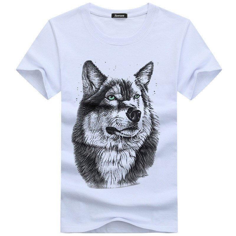 T- Shirt Men- One Piece Summer Men T-shirts, Tee Shirt Cotton Casual Men, T-shirt Short Sleeve 3D, T Shirt for Men Wolf Men T-shirt home