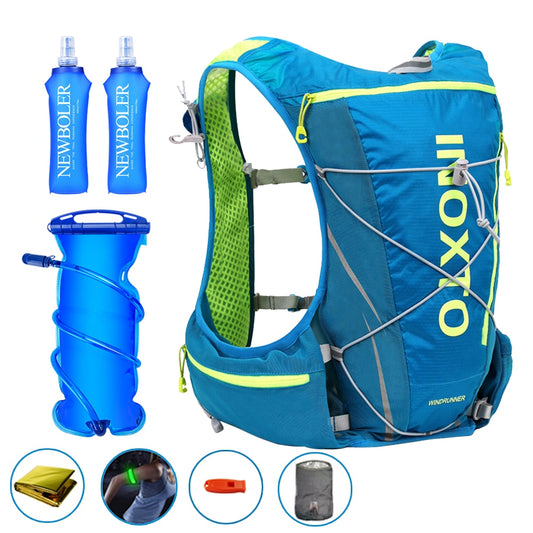 8L Running Hydration Vest Backpack Men Women Outdoor Sport Bags Trail Marathon Jogging Hiking Backpack option  Water Bag Flask