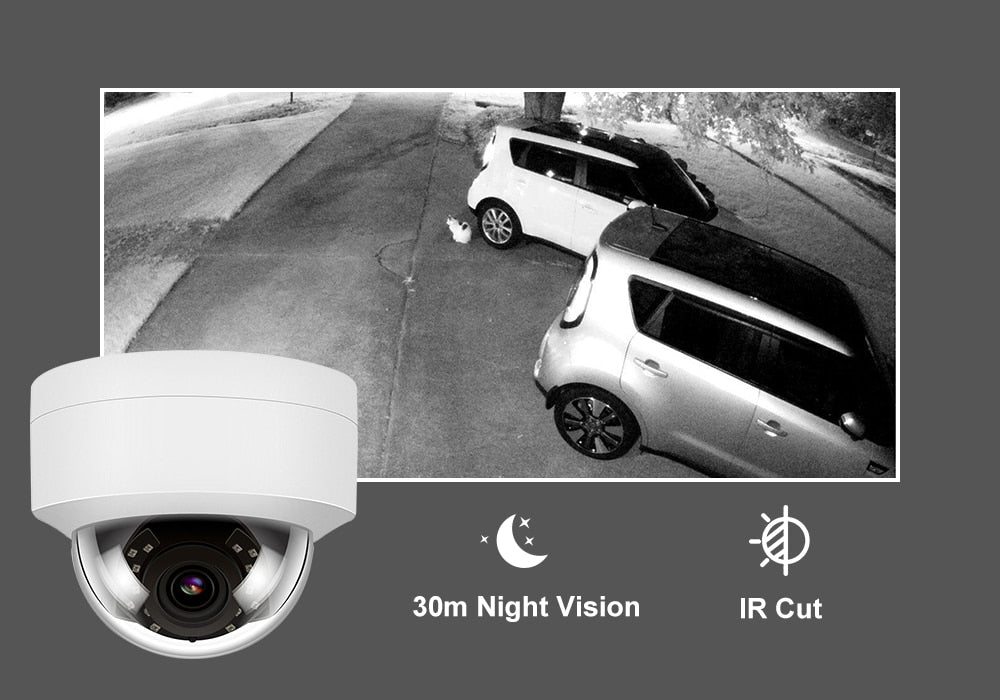 Anpviz 5MP IP Video Camera Outdoor POE Dome Hikvision Compatible Security Protection One-Way Audio IP66 IR 30m H.265 Danale APP