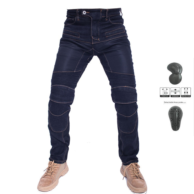 Jeans -  Jeans Leisure Motorcycle Men Off-road Outdoor Jean/cycling Summer Pants With Protect Equipment