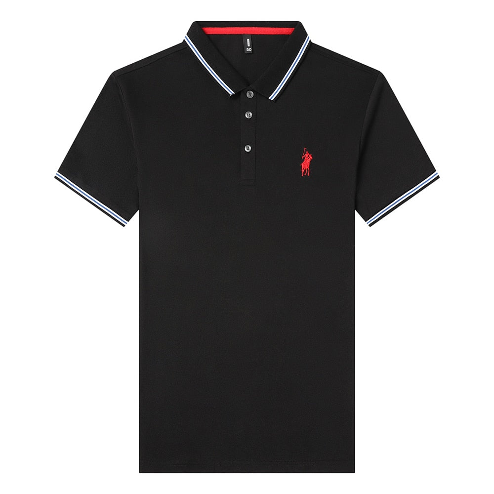 Top Grade New Designer Logo Brand Summer Mens Polo Shirts With Short Sleeve Turn Down Collar Casual Tops Fashions Men Clothing