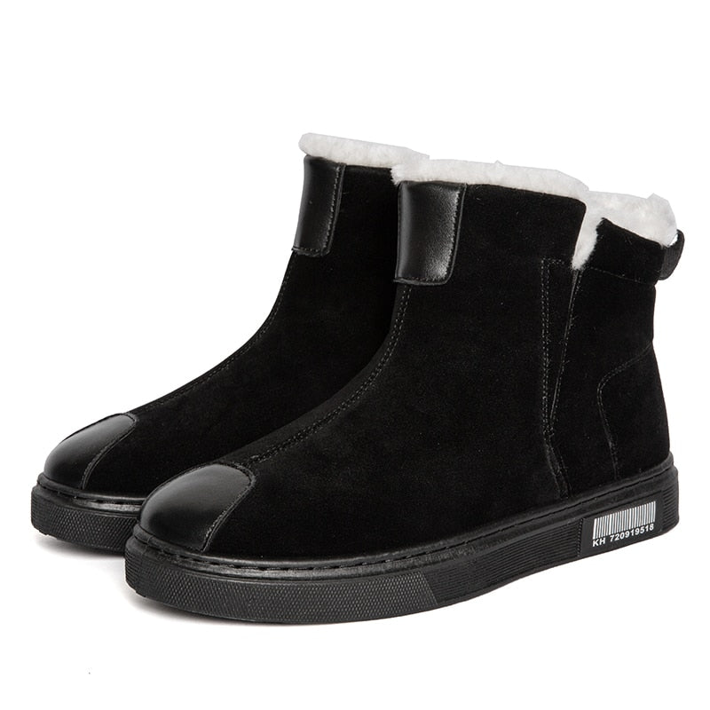 Snow Boots Men&#39;s 2022 New Thick Velvet Outdoor Winter Fashion Warm And Comfortable Short Boots Cotton Shoes Men&#39;s Cotton Shoes