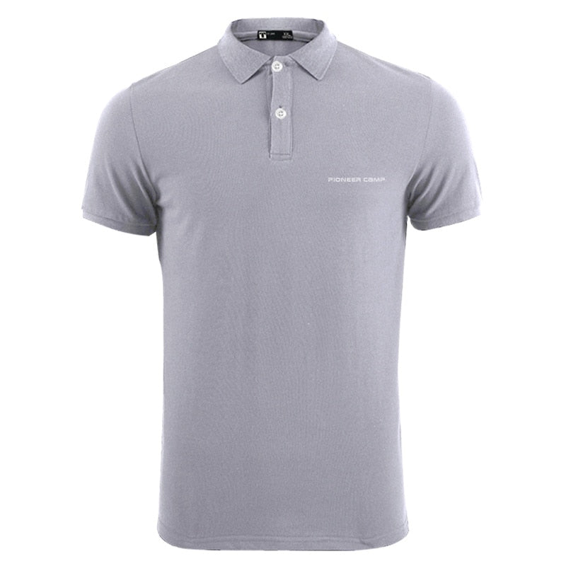 Pioneer Camp Brand Clothing Men Polo Shirt Men Business Casual Solid Male Polo Shirt Short Sleeve High Quality Pure Cotton