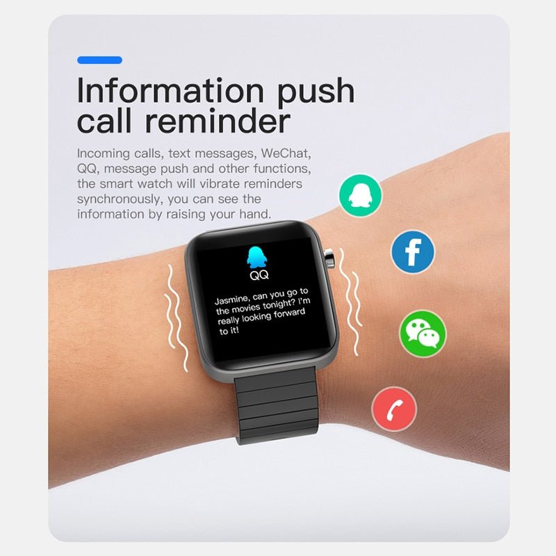 2021 New T68 Smart Watch with Body Temperature Measure Heart Rate Pressure Monitoring Smart Wristband Sport Fitness Watches
