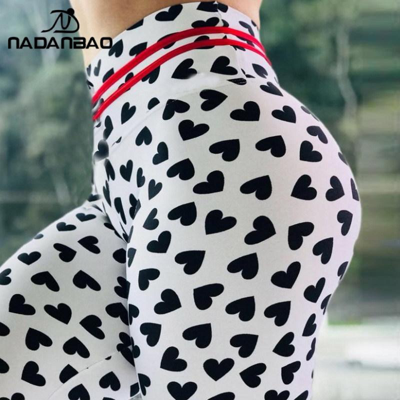 NADANBAO New 2022 Fitness Leggings Women Sporting Fitness Legging For Woman Circle Printed Workout High Waist Leggins Plus Size