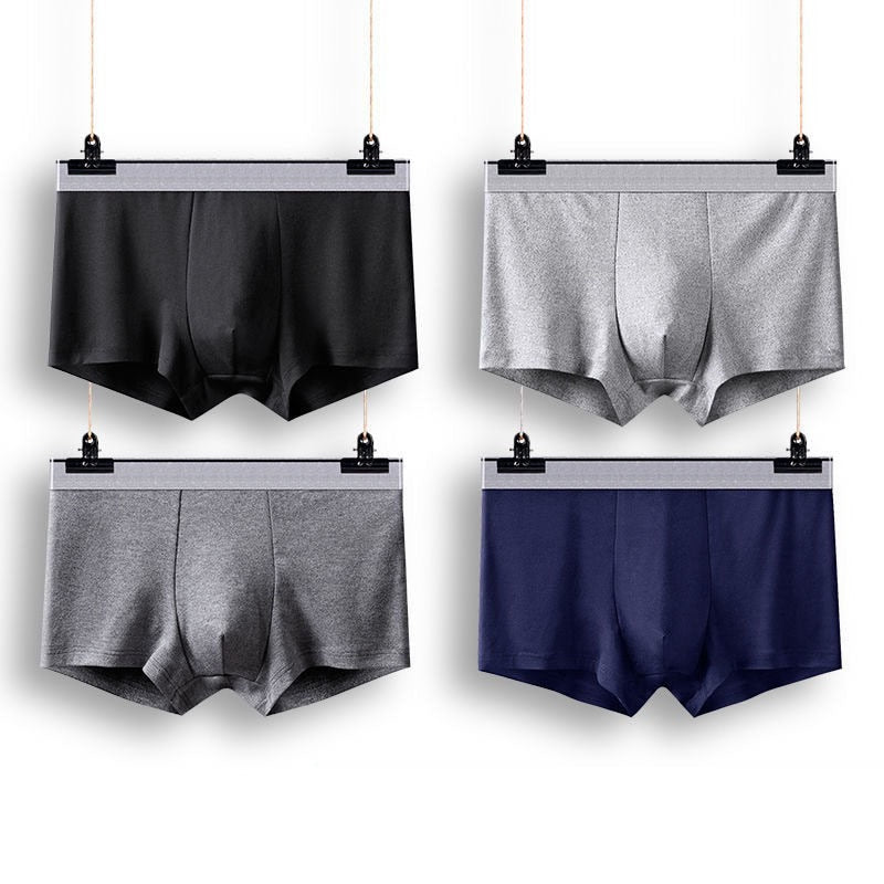 Boxer Male Panties Men&#39;s Underwear Boxers Breathable Sexy Man Boxer Solid Underpants Comfortable Plus Size BoxerShorts Lot L-5XL