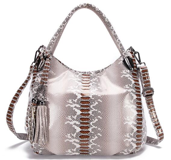 BIG SALE*Individual Fashion Snake Large Capacity Lady Bags New Tassel Embossed PU Leather Cross Body Handbags Women GPY01