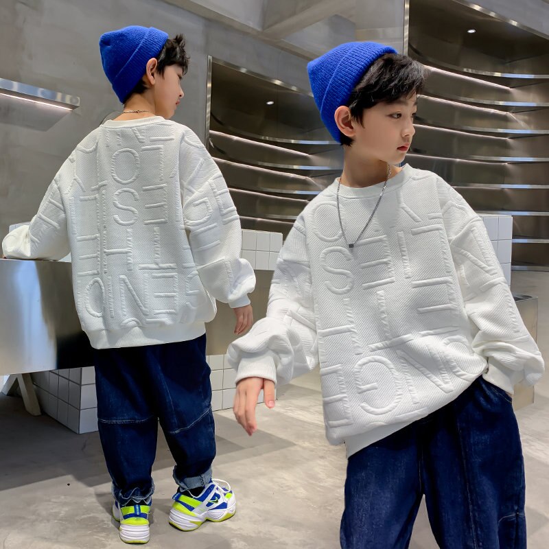 2022 Children Sweatshirts For Boys Cotton Coat Long Sleeve Baby Boy Tops Kids Spring Fall Clothes 5 6 7 8 9 10 11 12 13 14Years