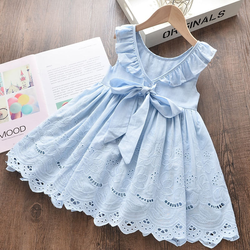 Menoea Toddler Dresses 2021 Summer Style Children Floral Pattern Costume Girl Clothes Kids Dress For Girls Casual Dresses