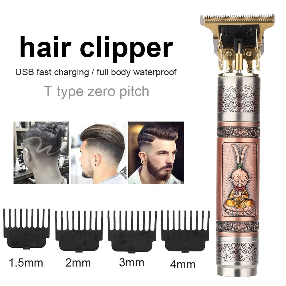 Hair Clippers USB Rechargeable Baldheaded Electric  Trimmer Men Barber  Cutting Machine Cordless Shaver  Battery