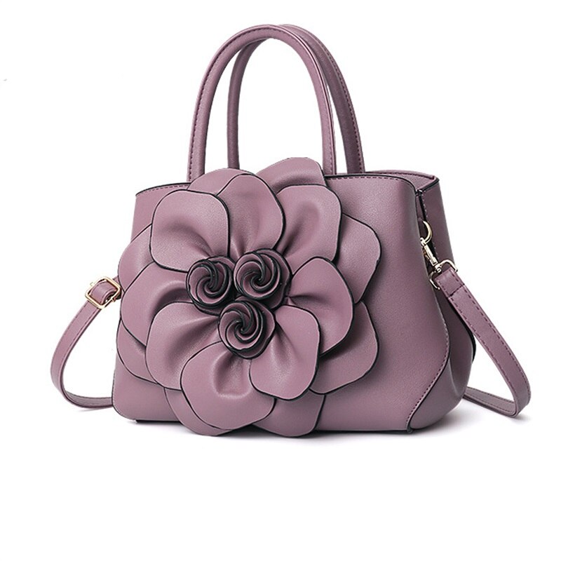 Elegant Women Handbags, Tote Bag, Three-Dimensional Flower Shoulder Designer Bag, Ladies Messenger Crossbody Bag, Party Purse Bolsa Feminina  www.chishtismart.com