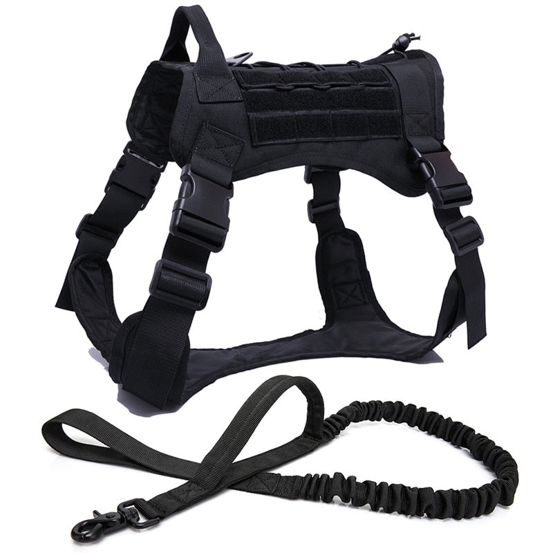 Tactical Dog Harness Pet Training Vest Dog Harness And Leash Set For Small Medium Big Dogs