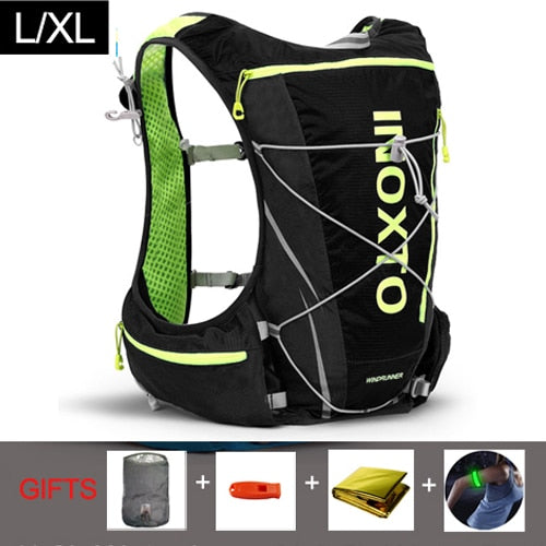 8L Running Hydration Vest Backpack Men Women Outdoor Sport Bags Trail Marathon Jogging Hiking Backpack option  Water Bag Flask