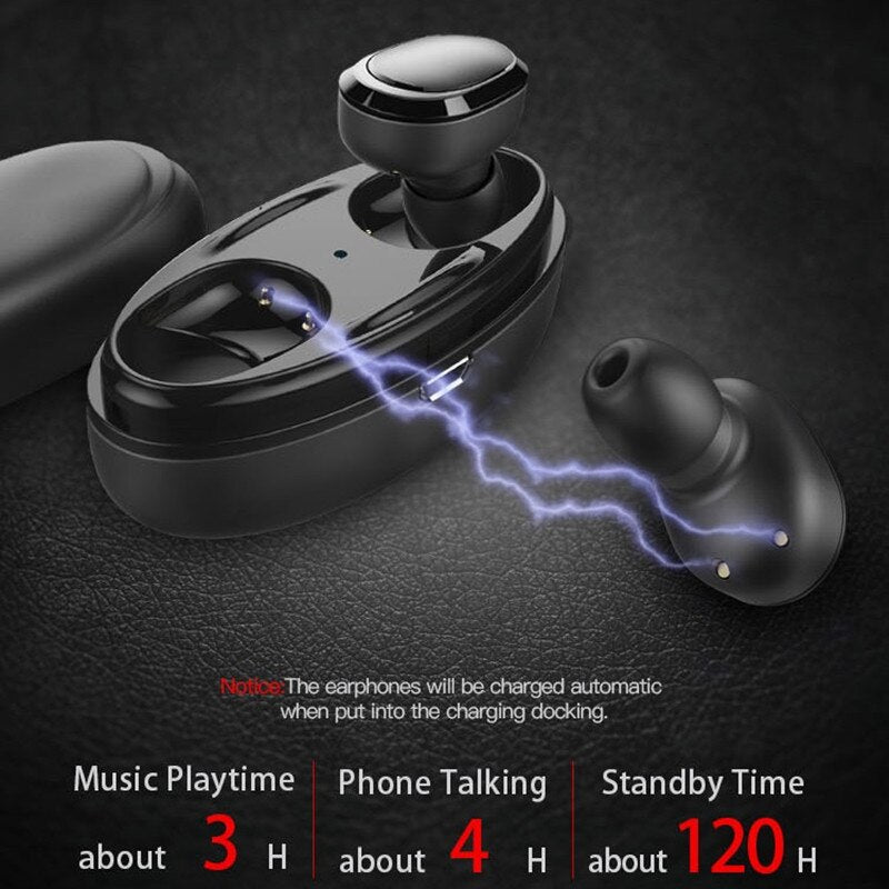 Mini TWS Bluetooth 5.0 Earphones Wireless Headphones Hifi Stereo Sports Waterproof Wireless Earphone Headset With Microphone