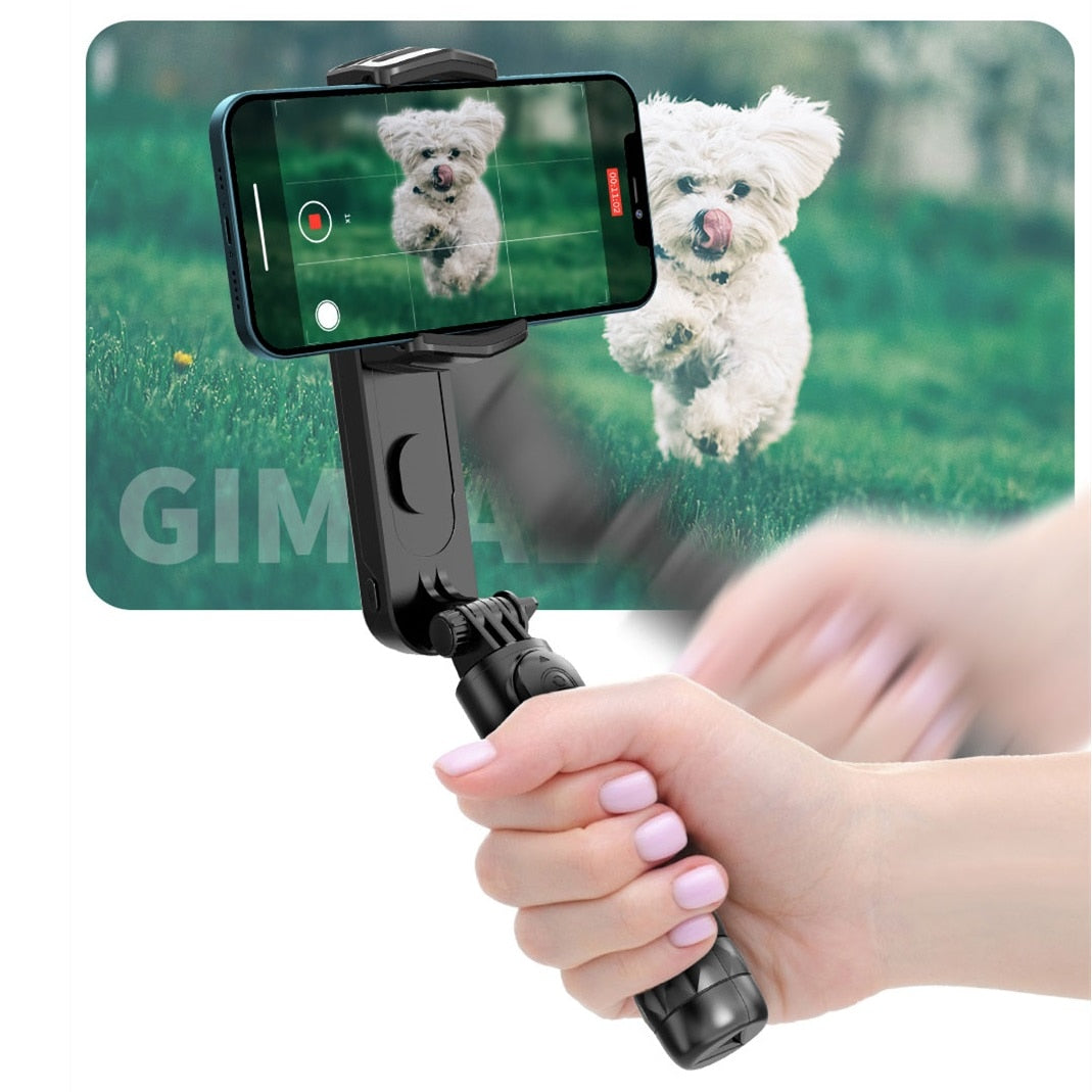 FANGTUOSI Handheld Gimbal Wireless Bluetooth Phone Gimbal Stabilizer With Fill Light Tripod Gimbal Smartphone Stabilizer Gimbal