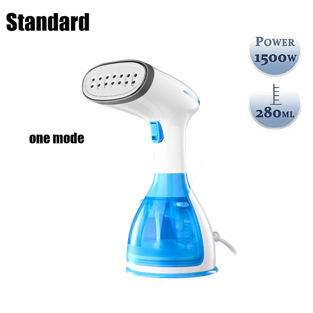 1Seconds 1500W Handheld Steamer Powerful Garment Steamer Portable Fast-Heat Steam Iron Ironing Machine for Home Travel