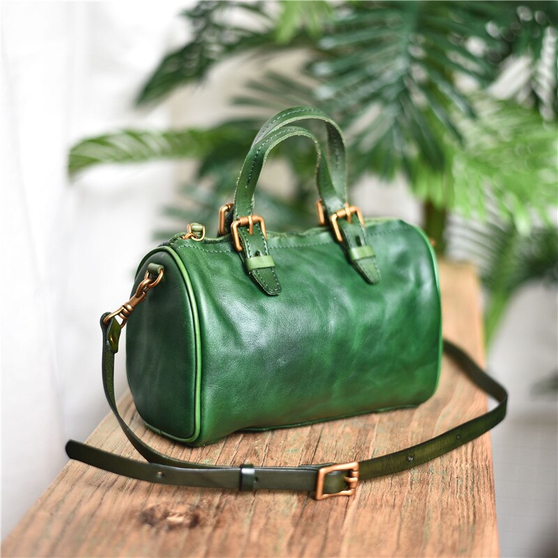 PNDME literary vintage genuine leather ladies small handbag fashion casual cowhide women&#39;s weekend party shoulder messenger bags