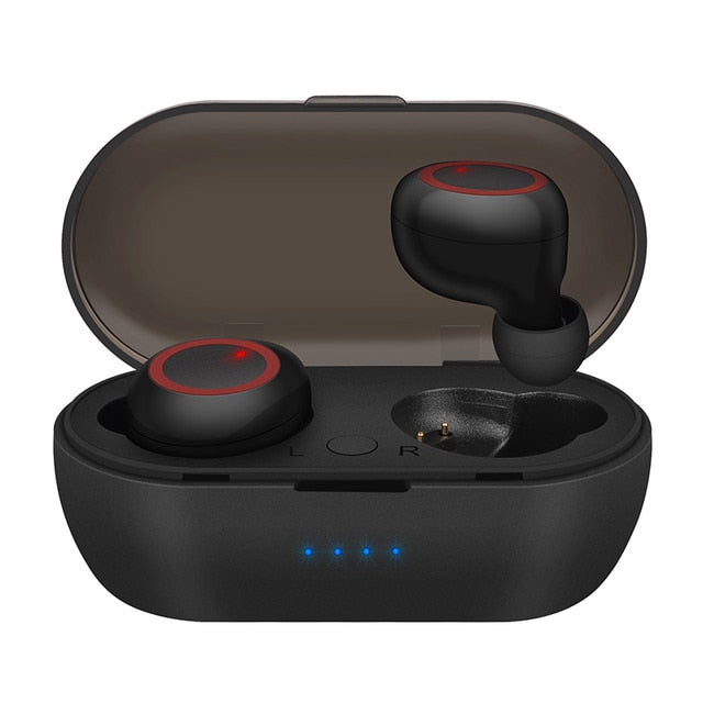 2021 TWS Wireless Bluetooth 5.0 Earphone Touch Control 9D Stereo Headset with Mic Sport Earphones Waterproof Earbuds LED Display