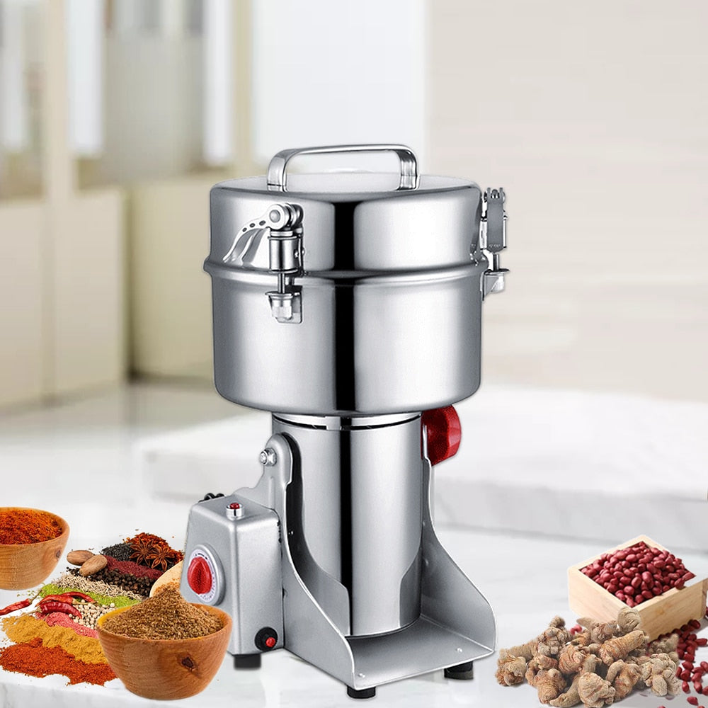 2000g Grains Spices Hebals Cereals Coffee Dry Food Grinder Miller Grinding Machine gristmill home medicine flour powder crusher