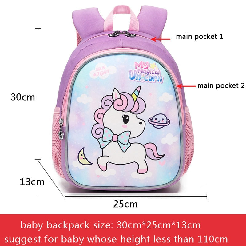 Hot 3D Cartoon Animal Baby Backpacks kindergarten Schoolbag  Kids Backpack Children School Bags Girls Boys Backpacks