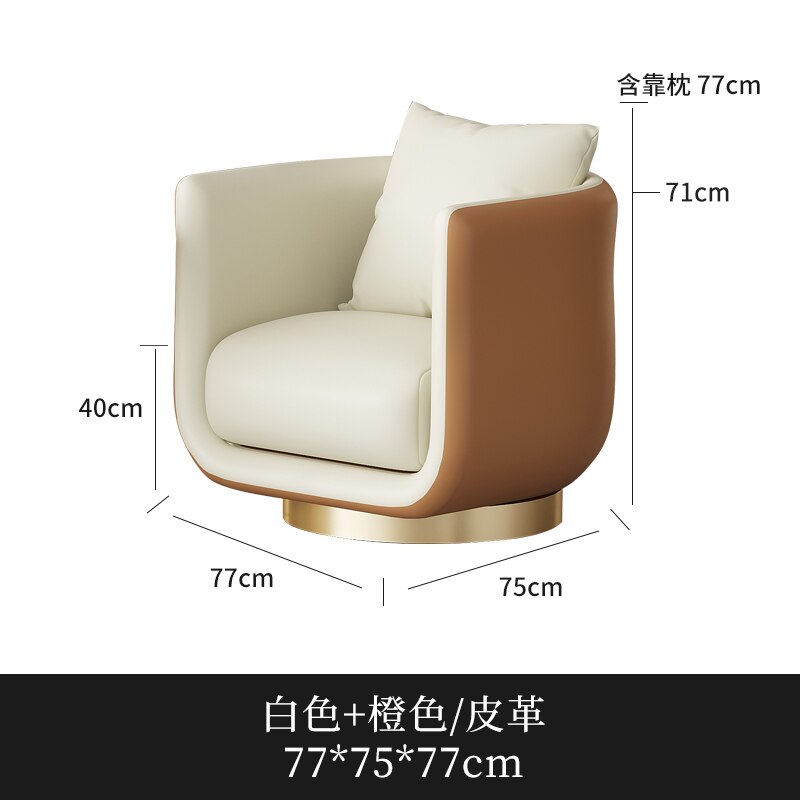 Nordic Living Room Chair Lounge Accent Vanity Salon Office Luxury Designer Chair Bedroom Arm Lazy Fauteuil Salon Dining Chairs