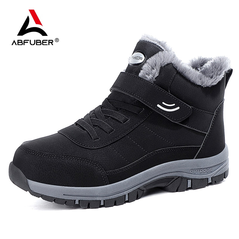 Super Warm Men Boots Winter Waterproof Platform Women Boots With Fur Outdoor Unisex Ankle Boots Men Sneakers Snow Boots Shoe