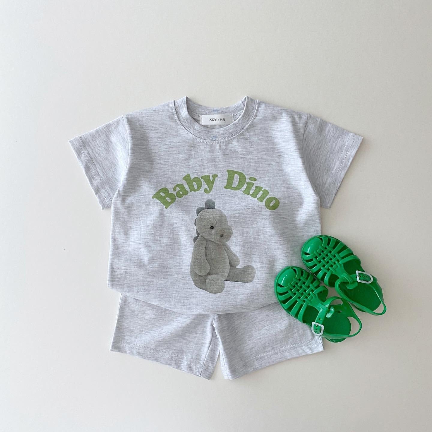 2pcs Baby Boys Girls Outfits Sets Summer Fashion Short Sleeve Kids T-shirts + Shorts Stitching Color Clothing